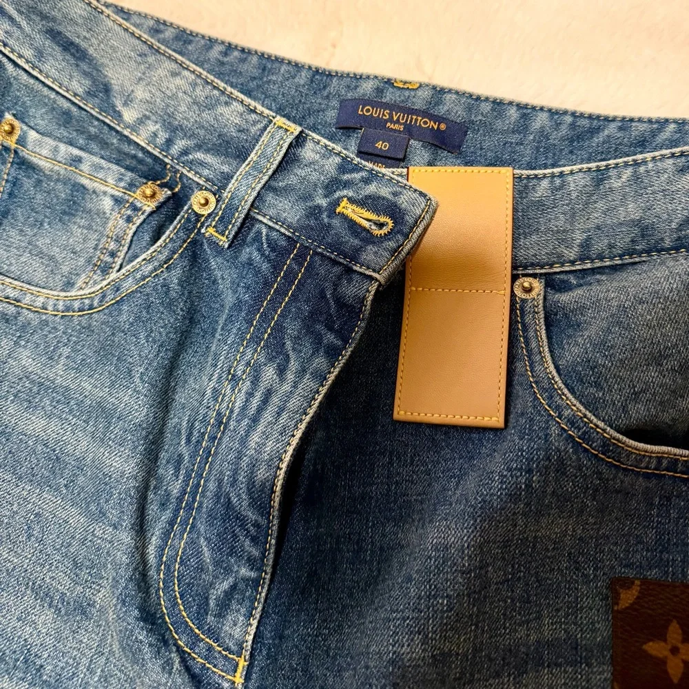 Louis Vuitton Monogram Patch Jeans - Picture 6 of 7
